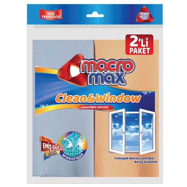 Macromax Mikrofiber Cam Bezi 2 li