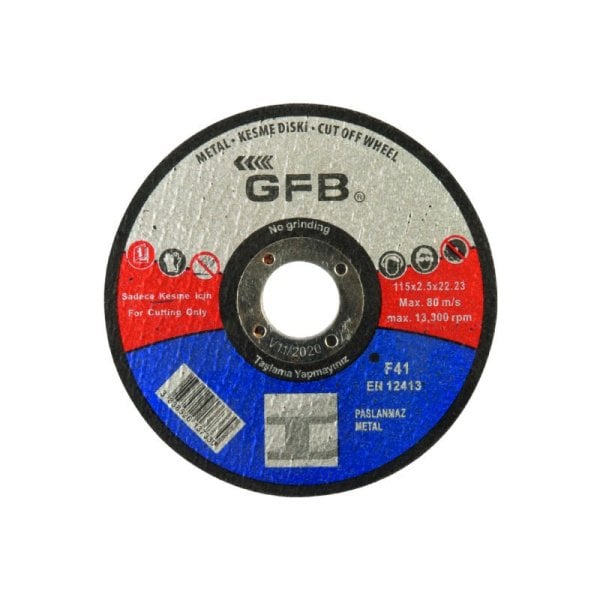 GFB Metal Kesme Taşı 115x2.5x22.23mm