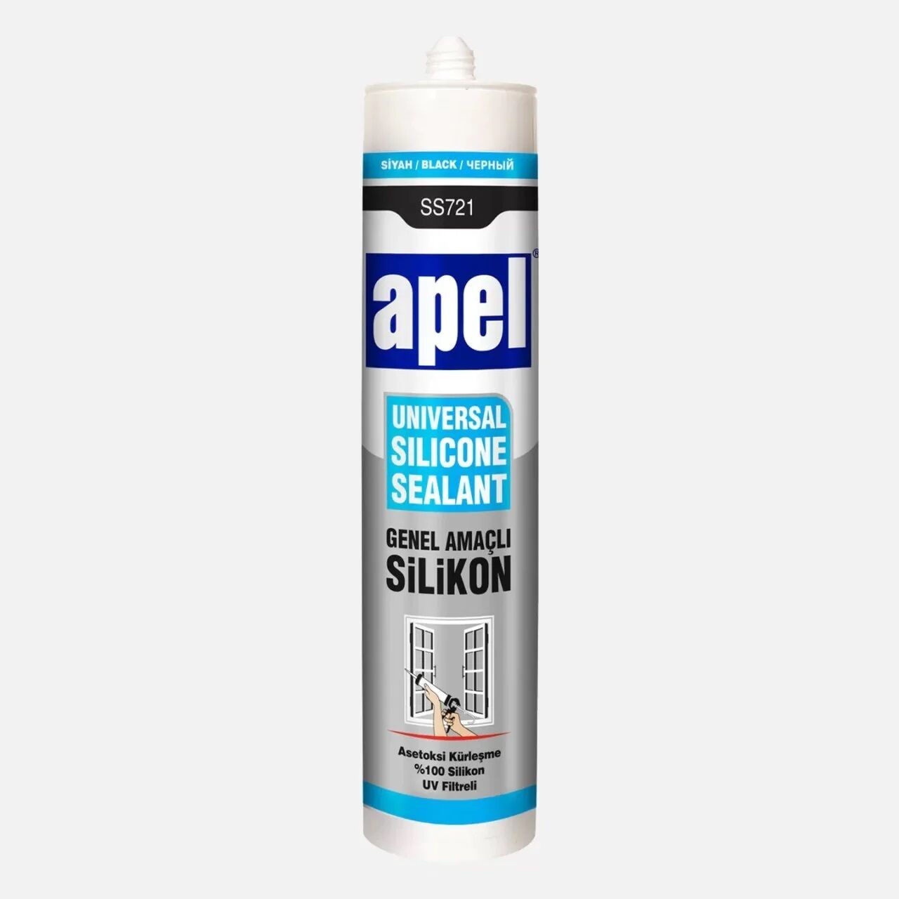 Apel SS721 Silikon Siyah 280g