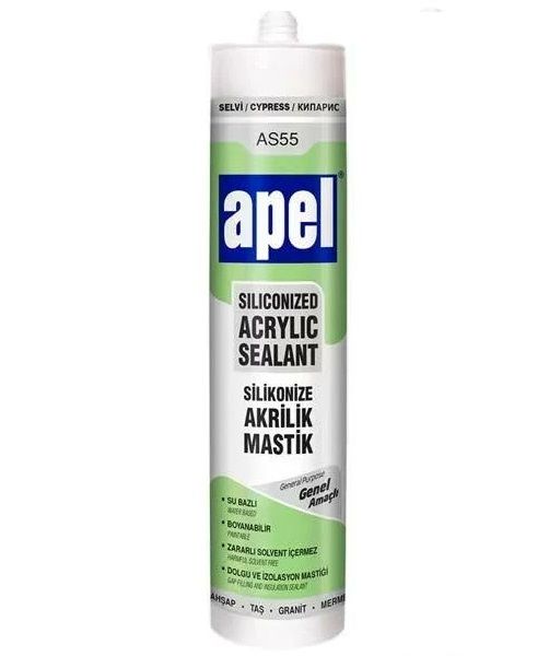 Apel AS55 Silikonize Akrilik Mastik Selvi 500g