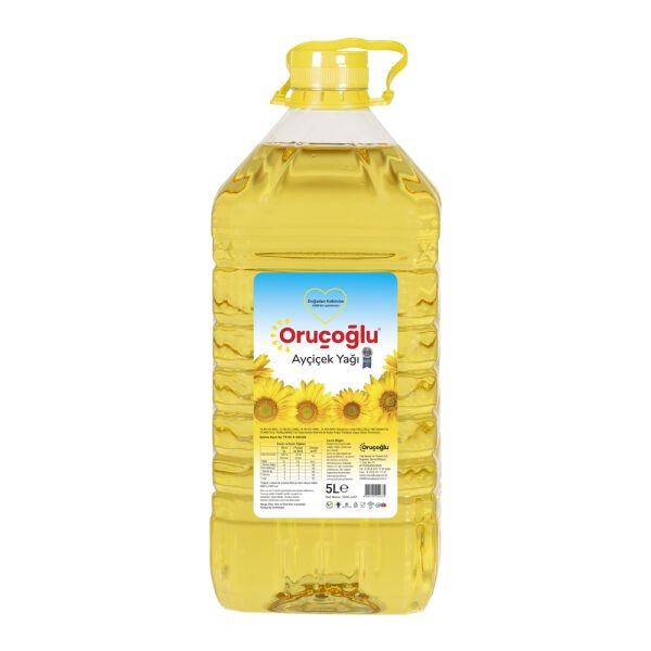 Oruçoğlu Ayçiçek Yağı Pet 5 Litre