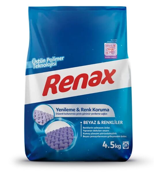 Renax Beyaz&Renkli Toz Deterjan 4,5kg