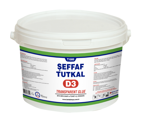 Apel T1000 Şeffaf D3 Tutkal 4kg