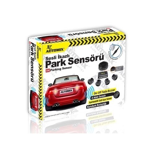 Automix Park Sensörü Sesli İkazlı Siyah