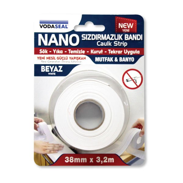 Vodaseal Nano Sızdırmazlık Bandı 38mmx3.2mt Beyaz