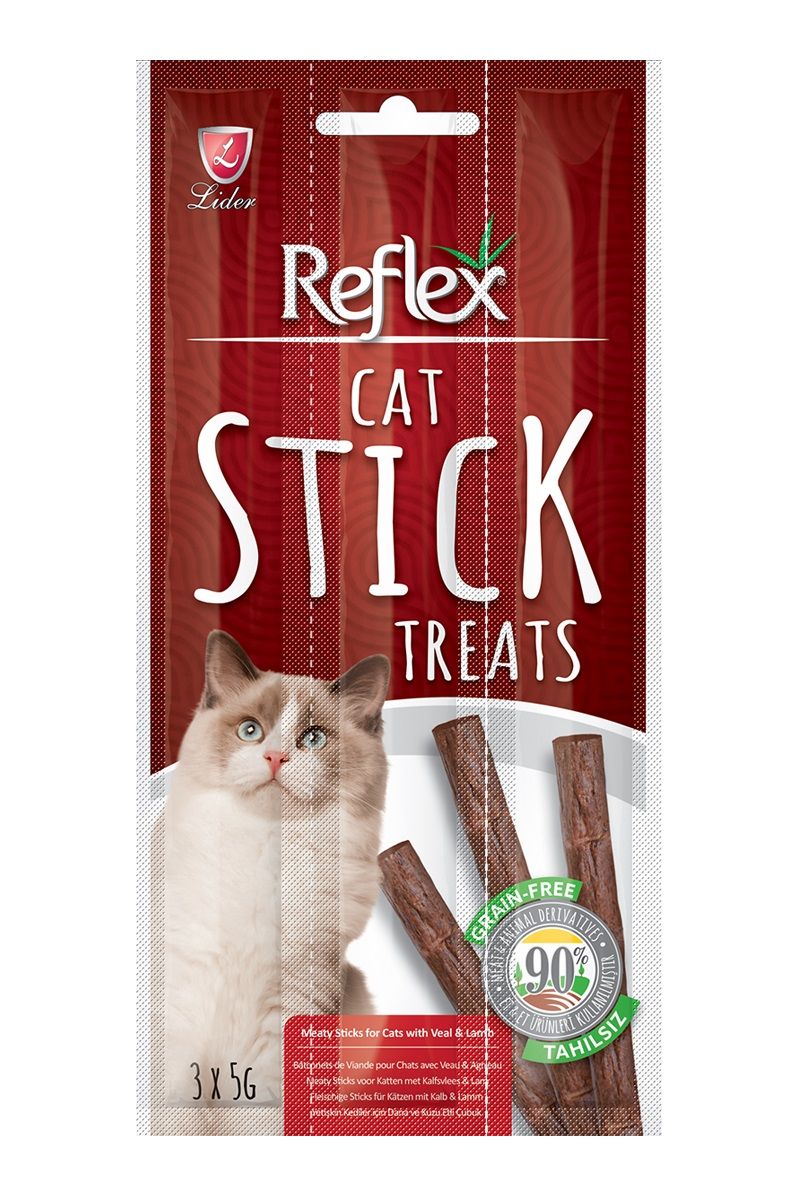 Reflex Kedi Ödül Çubuğu Dana&Kuzu Etli 3x5gr