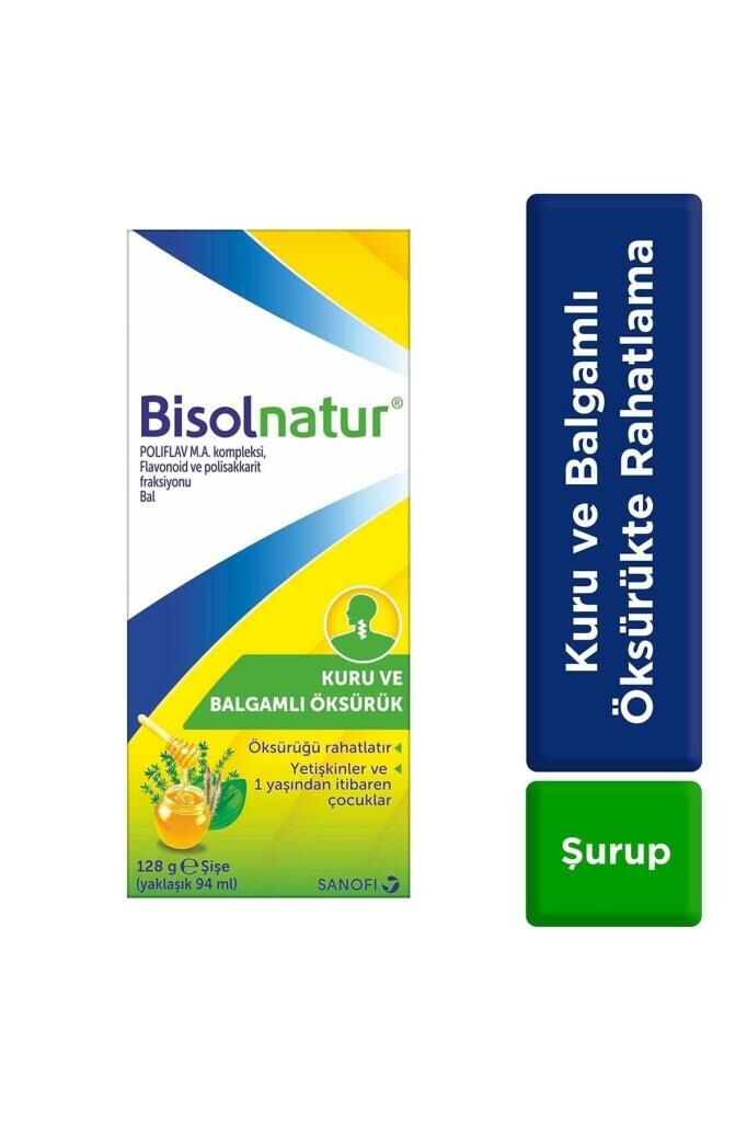 Bisol Natur Doğal İçerikli Öksürük Şurubu 94ml