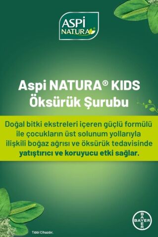 AspiNatura Kids Öksürük Şurubu 120 ml