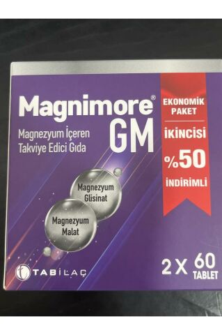 Magnimore Gm 2'li Kofre Paket 120 Kapsül