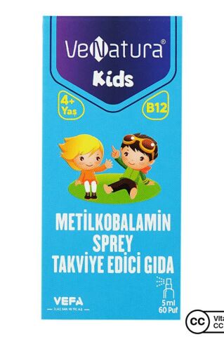 Venatura Kids Metilkobalamin Sprey 5 ml