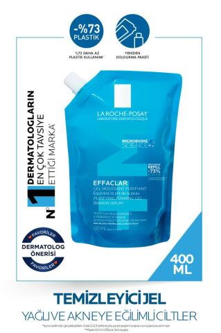 La Roche Posay Yağlı Ve Akneye Eğilimli Ciltler Için Effaclar Jel 400ml Yeniden Dolum Paketi