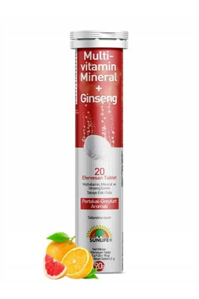 Sunlife Multivitamin Mineral + Ginseng 20 Efervesan Tablet