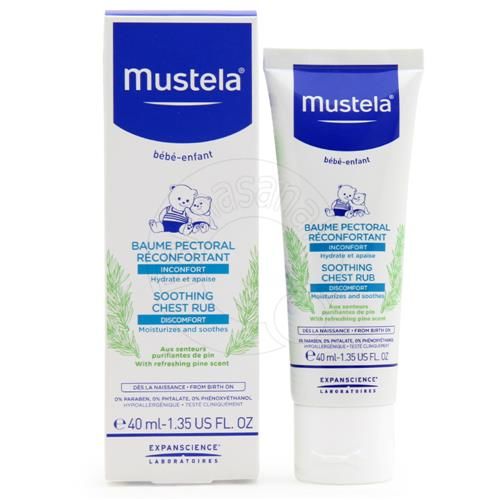 Mustela Soothing Chest Rub (Rahatlatıcı Göğüs Balsamı) 40 ml