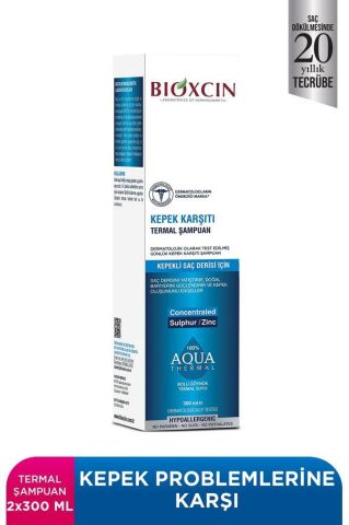 Bioxcin Aqua Thermal Kepek Şampuanı 300 Ml 1 Alana 1 Bedava