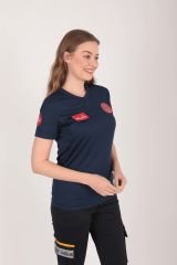 Evde Sağlık Lacivert Comfort T-shirt(Fileli-Unisex)