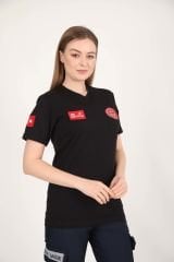 YENİ Acil Sağlık Siyah Penye T-shirt(Unisex)