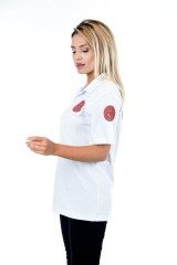 Yeni Beyaz Evde Sağlık Lacost T-shirt(Unisex)