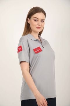 Yeni Paramedik Açık Füme Comfort Polo T-shirt(Unisex-Fileli)