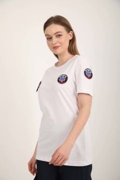 Yeni Paramedik Beyaz Sıfır Yaka Penye T-shirt(Unisex)