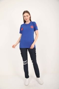 Yeni 112 Acil Sağlık Sax Mavisi Penye T-shirt(Unisex)