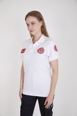Yeni 112 Acil Sağlık Beyaz Lacost T-shirt(Unisex)