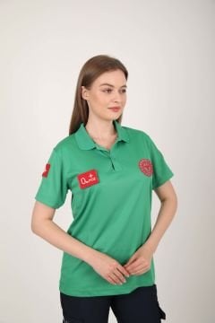Yeni Acil Sağlık Açık Yeşil Polo Yaka Comfort T-shirt(Unisex-Fileli)