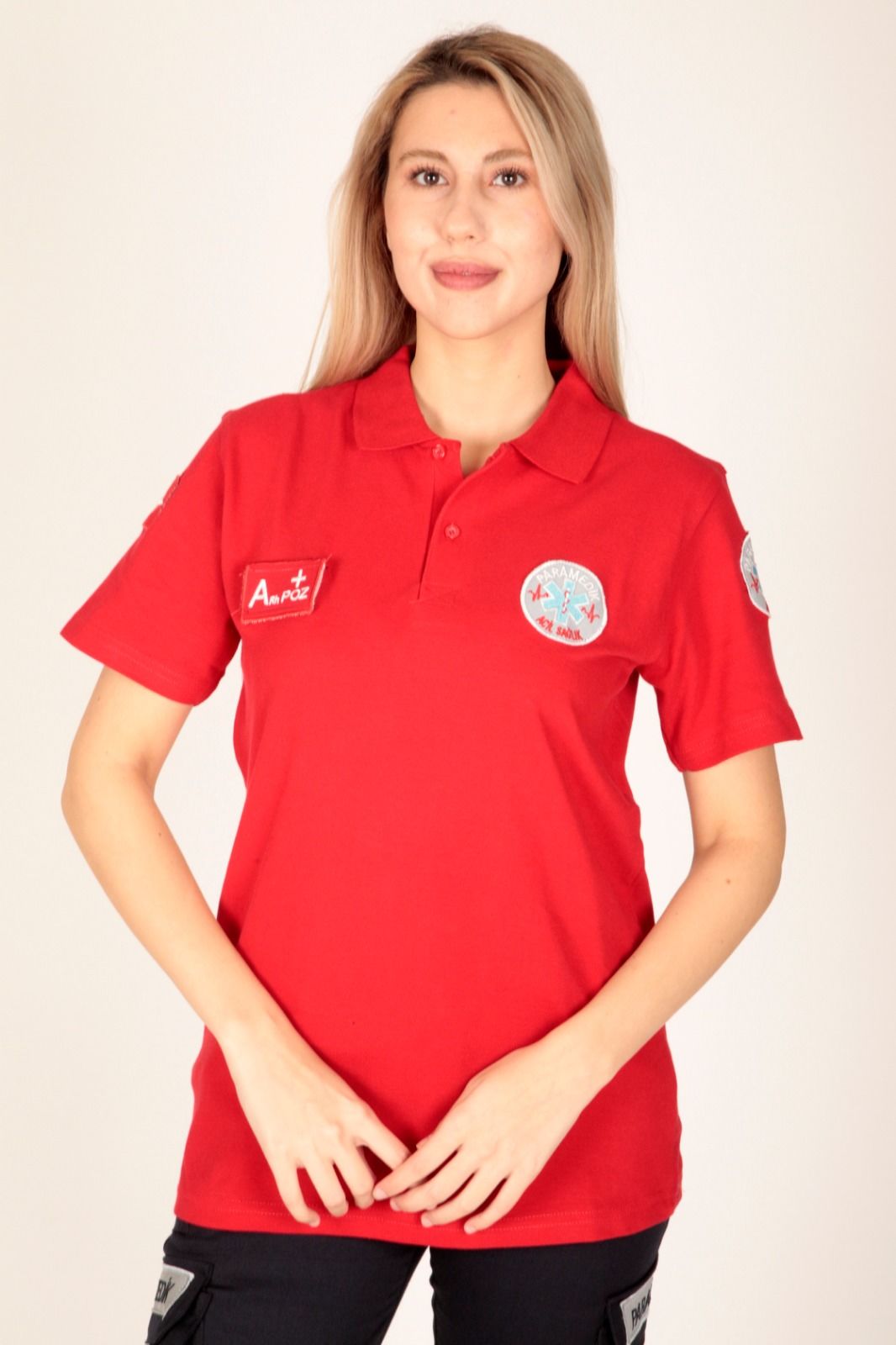 Yeni Kırmızı Lacoste Paramedik T-shirt