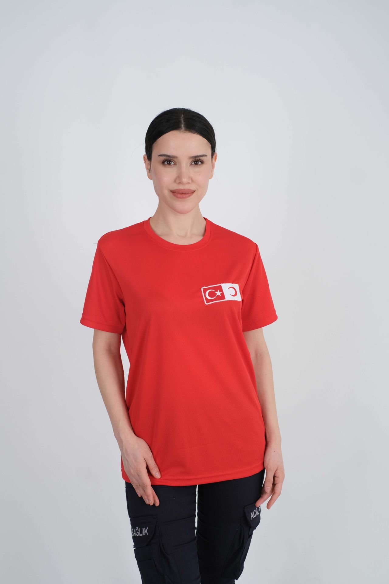 Yeni Kızılay Kırmızı Comfort T-shirt(Unisex -Delikli Kumaş)