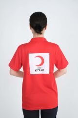 Yeni Kızılay Comfort Polo Yaka T-shirt(Fileli kumaş-Unisex)