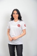 Beyaz Evde Sağlık T-shirt(Fileli-Unisex)