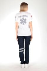 Yeni Paramedik Beyaz Comfort T-shirt (Unisex-Fileli)