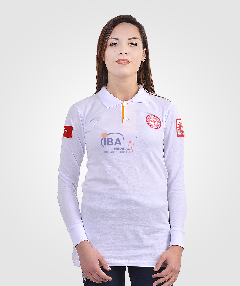 112 Acil Sağlık Tunik T-shirt Lacost Beyaz