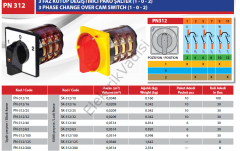 Pakosan Pako Şalter Kutup Değiştirici 0-1-2 1x40A, 3X40A, 5X40A, 6X40A
