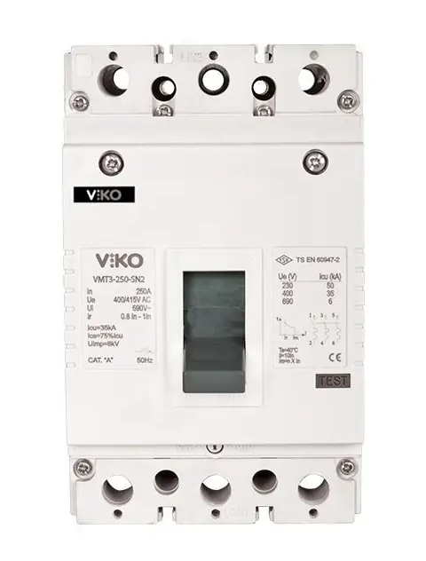 Viko 3X80 Amper 35Ka Termik Ayarlı Kompakt Şalter VMT2-80-SN2