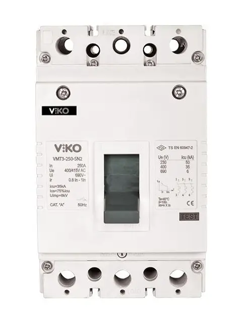 Viko 3X100 Amper 35Ka Termik Ayarlı Kompakt Şalter VMT2-100-SN2