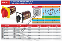 Pakosan Pako Şalter Yıldız Üçgen 3X16A, 3X40A, 3X63A