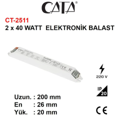 Cata Elektronik Floresan Balast 2X40 Watt ct-2511