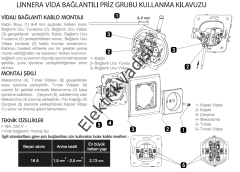 Viko Linnera/Rollina Beyaz/Krem Topraklı Priz