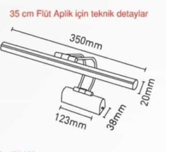 7W Gold Altın Ledli Resim Ayna Aplik