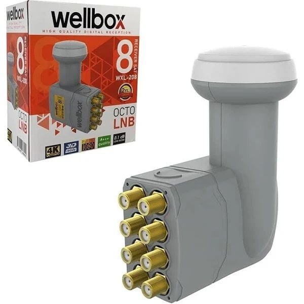 wellbox Lnb 8 Çıkışlı 8li 4K Uyumlu wxl-208