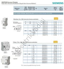 Siemens 4X40A 300MA Trifaze Kaçak Akım Rölesi 5SV Serisi