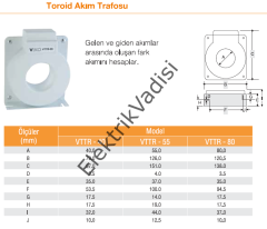 Viko Troid Akım Trafosu 80 MM VTTR-80