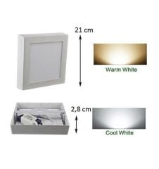 Cata 18w Led Panel Sıva Üstü Kare Beyaz Kasa Günışığı Ct-5234g