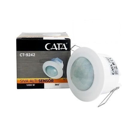 Cata 360 Derece Hareket Sensörü Sıva Altı Ct 9242