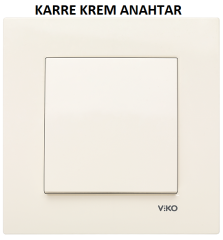 Viko Karre/Meridian Beyaz/Krem Anahtar ve Priz Çeşitleri