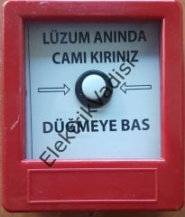 Yangın İhbar Butonu Sıva Üstü Kare