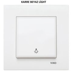 Viko Karre/Meridian Beyaz/Krem Light