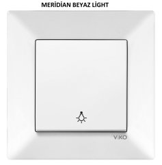 Viko Karre/Meridian Beyaz/Krem Light