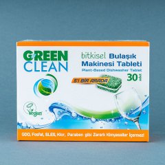 U Green Clean Bitkisel Bulaşık Makinası Tableti 30 Adet