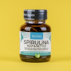 The LifeCo Spirulina Kelp & Nettle 60 Kapsül